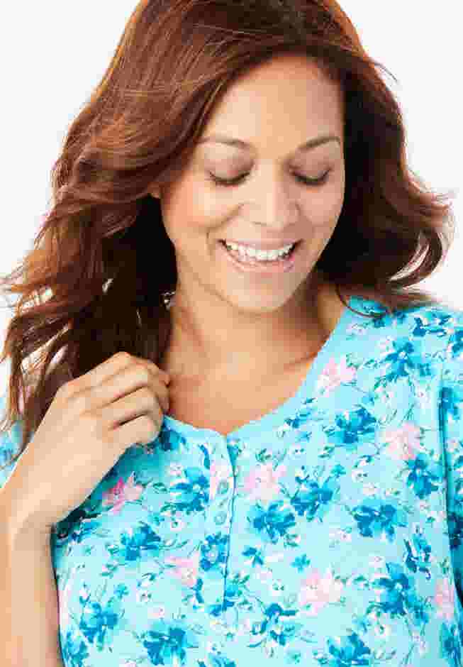 Floral Henley PJ Set image number 3