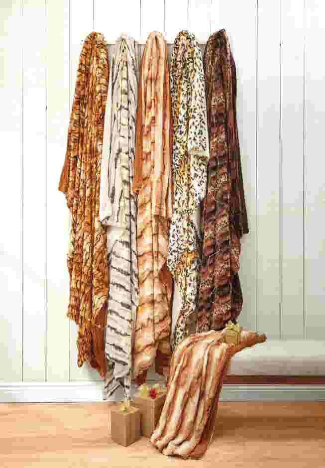 Faux Fur Animal Print Blanket image number 0
