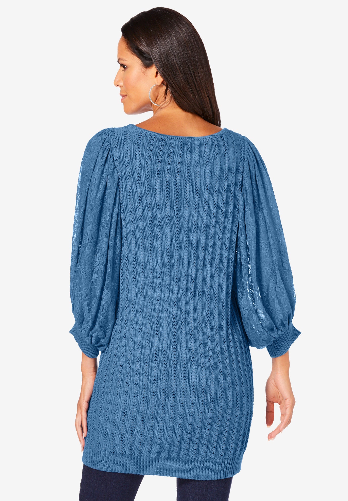 Lace Sleeve Sweater image number 2