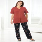 7-Day Knit Straight-Leg Pull-On Pants image number null