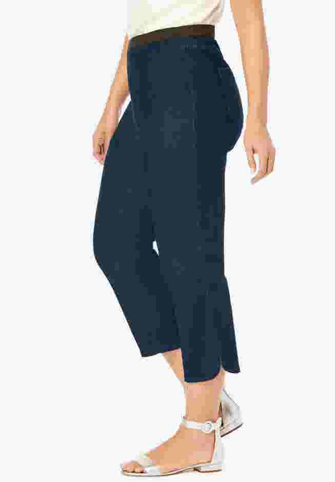 Stretch Denim Crop Jeggings image number 2