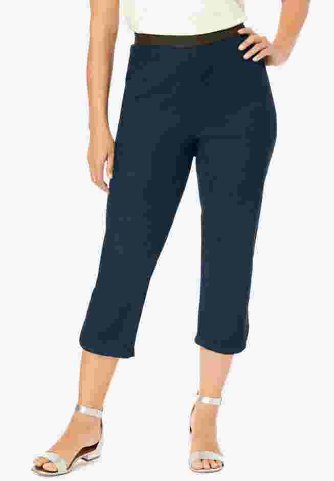 Stretch Denim Crop Jeggings image number 0