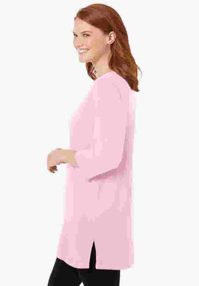 Perfect Three-Quarter-Sleeve Scoopneck Tunic image number 2