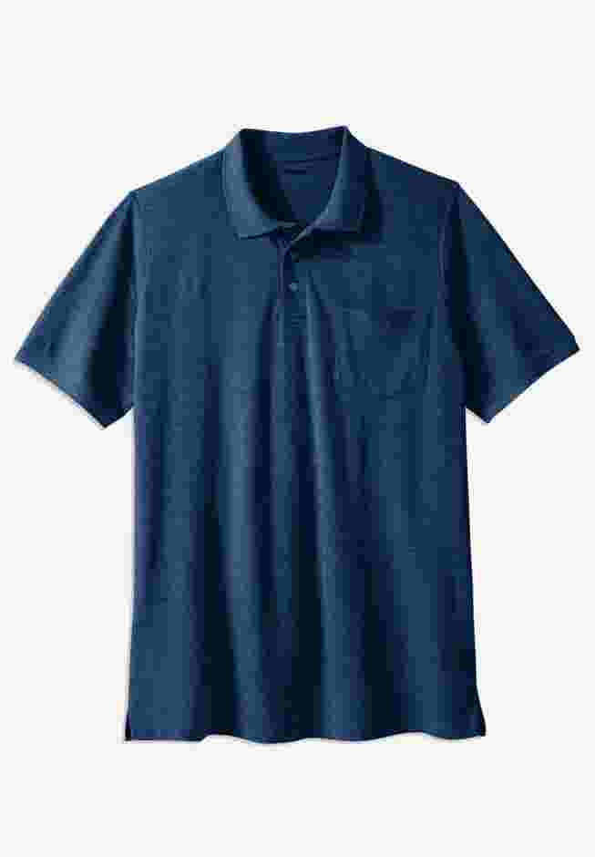 Longer-Length Shrink-Less™ Cotton Polo image number 0