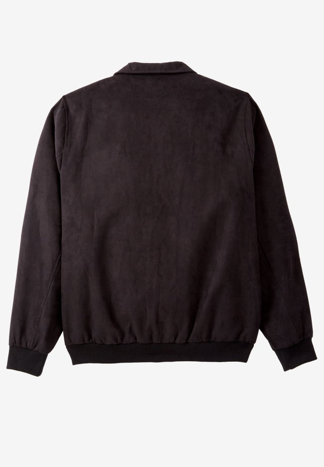 Microsuede Bomber Jacket image number null