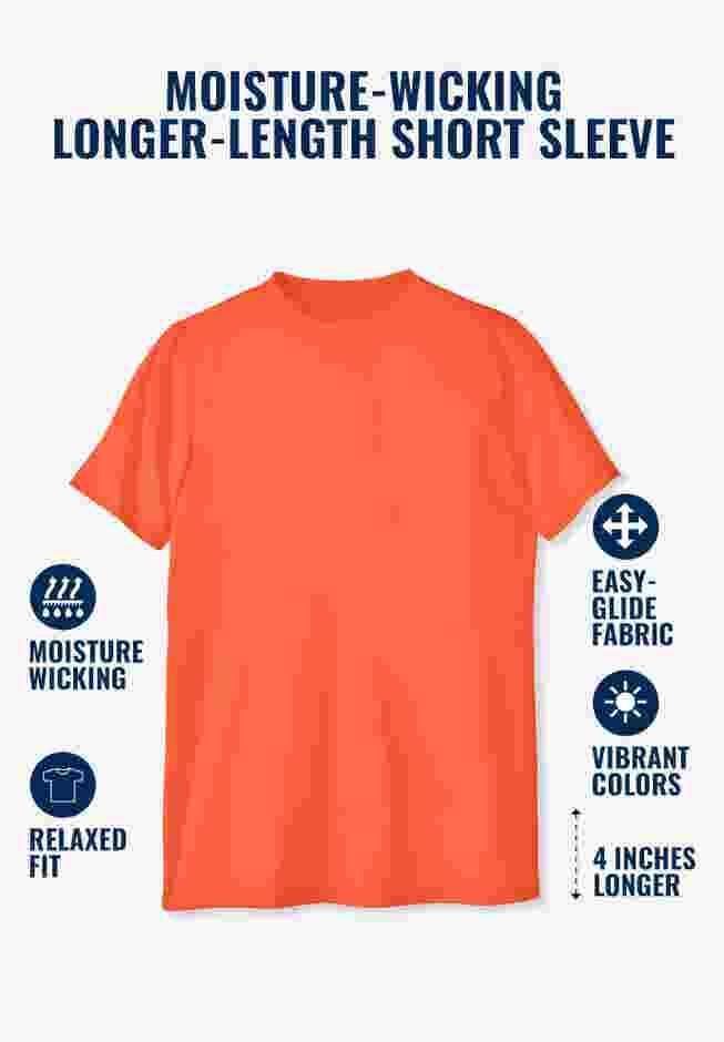 No Sweat Longer-Length Short Sleeve Crewneck Tee image number 3