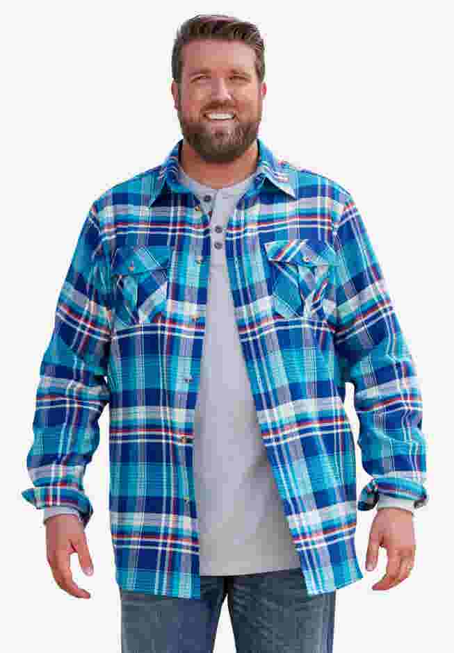 Signature Plaid Flannel Shirt image number 5