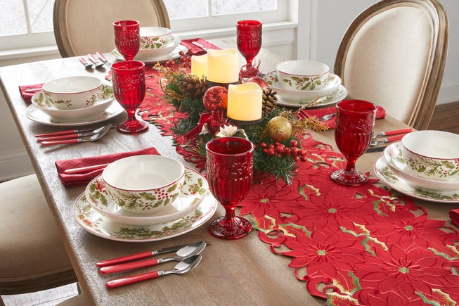 12-pc. Festive Berry Dinnerware Set image number null