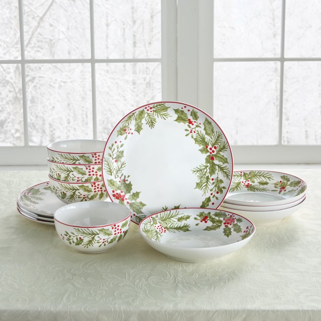 12-pc. Festive Berry Dinnerware Set image number null