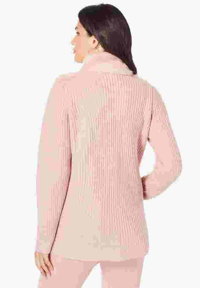 Faux Fur Cardigan Sweater image number 1