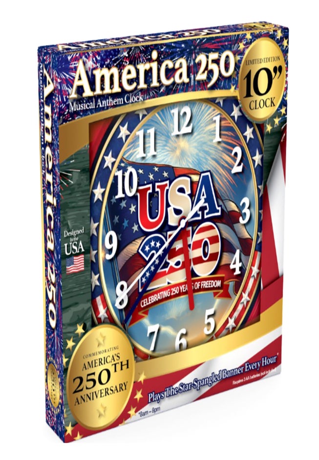 America 250&trade; Musical Anthem Clock image number 1