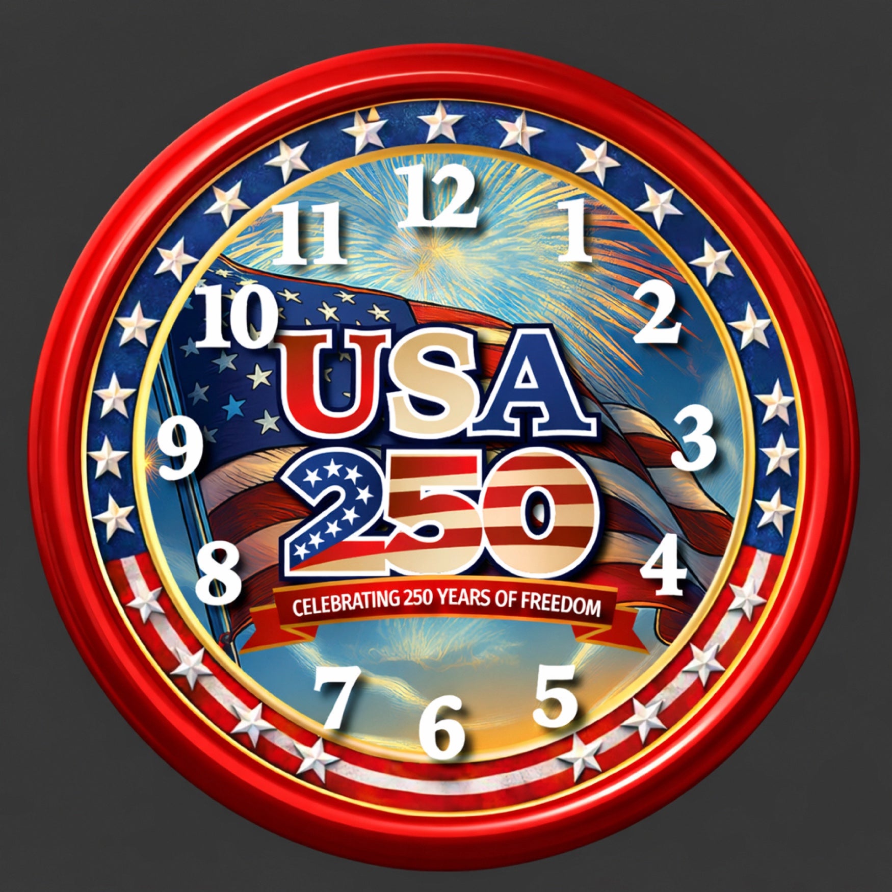 America 250&trade; Musical Anthem Clock image number 0