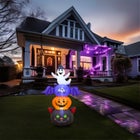 6' Halloween Stacked Inflatable Figures image number null