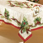 Holly Ribbon Tablecloth 52" x 70" image number null