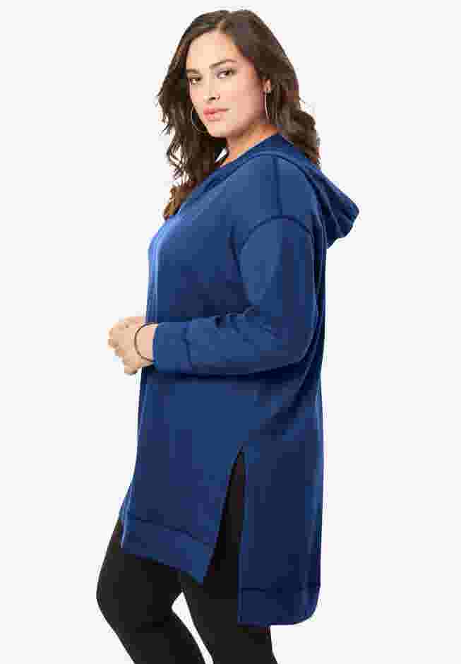 French Terry Tunic Hoodie image number 2