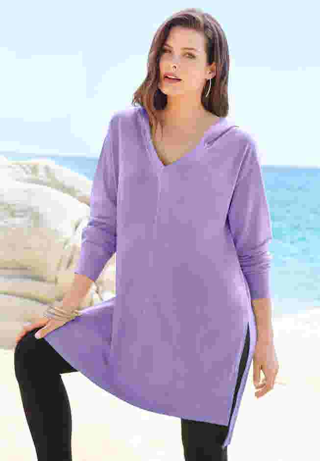 French Terry Tunic Hoodie image number 4