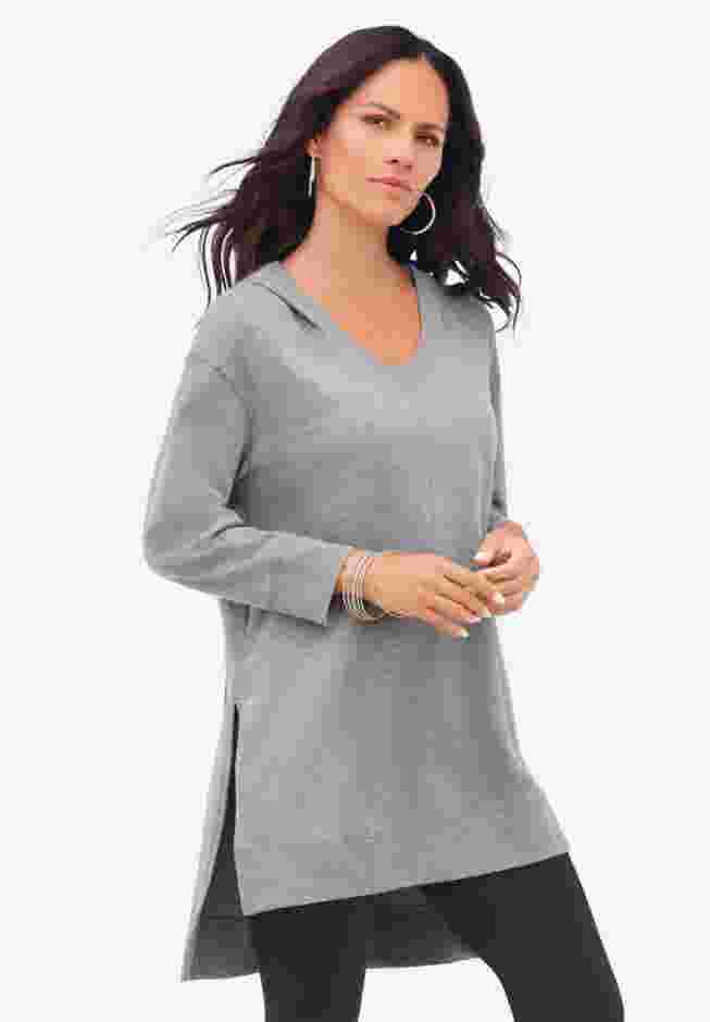 French Terry Tunic Hoodie image number 0