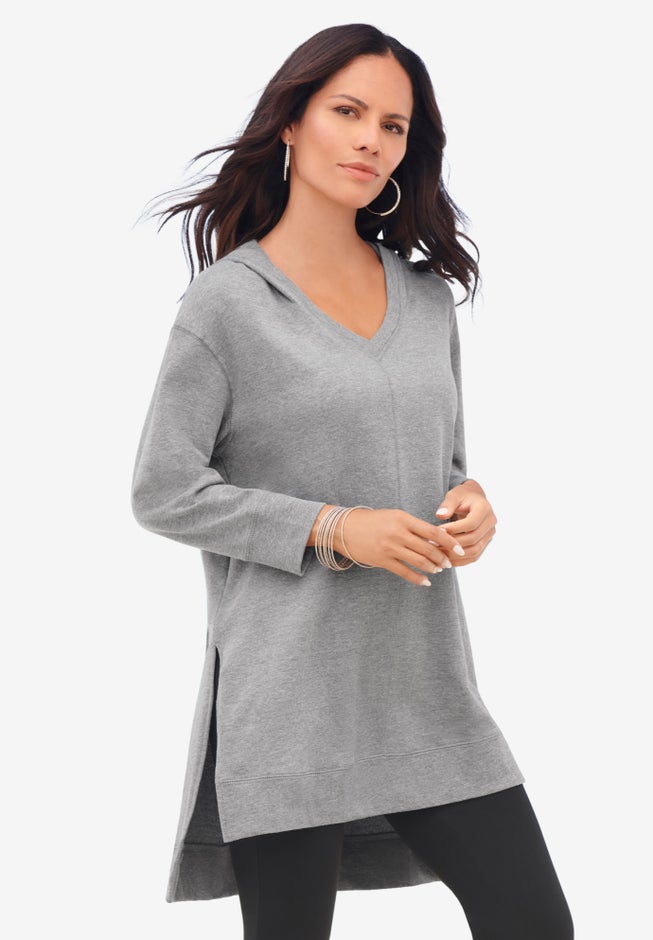 French Terry Tunic Hoodie image number 0