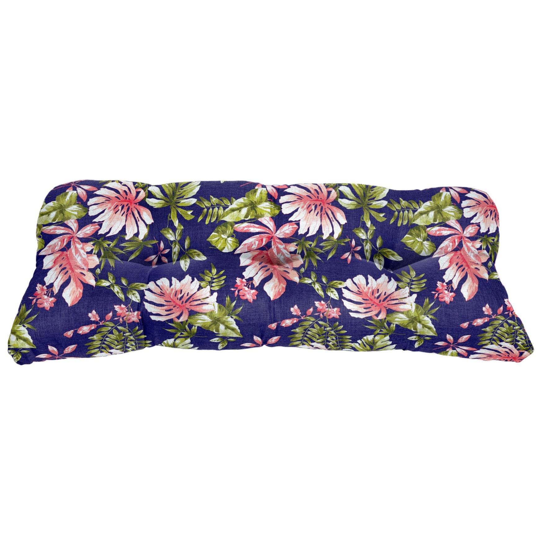 BH Performance Fabric Tufted Wicker Settee Cushion image number 0