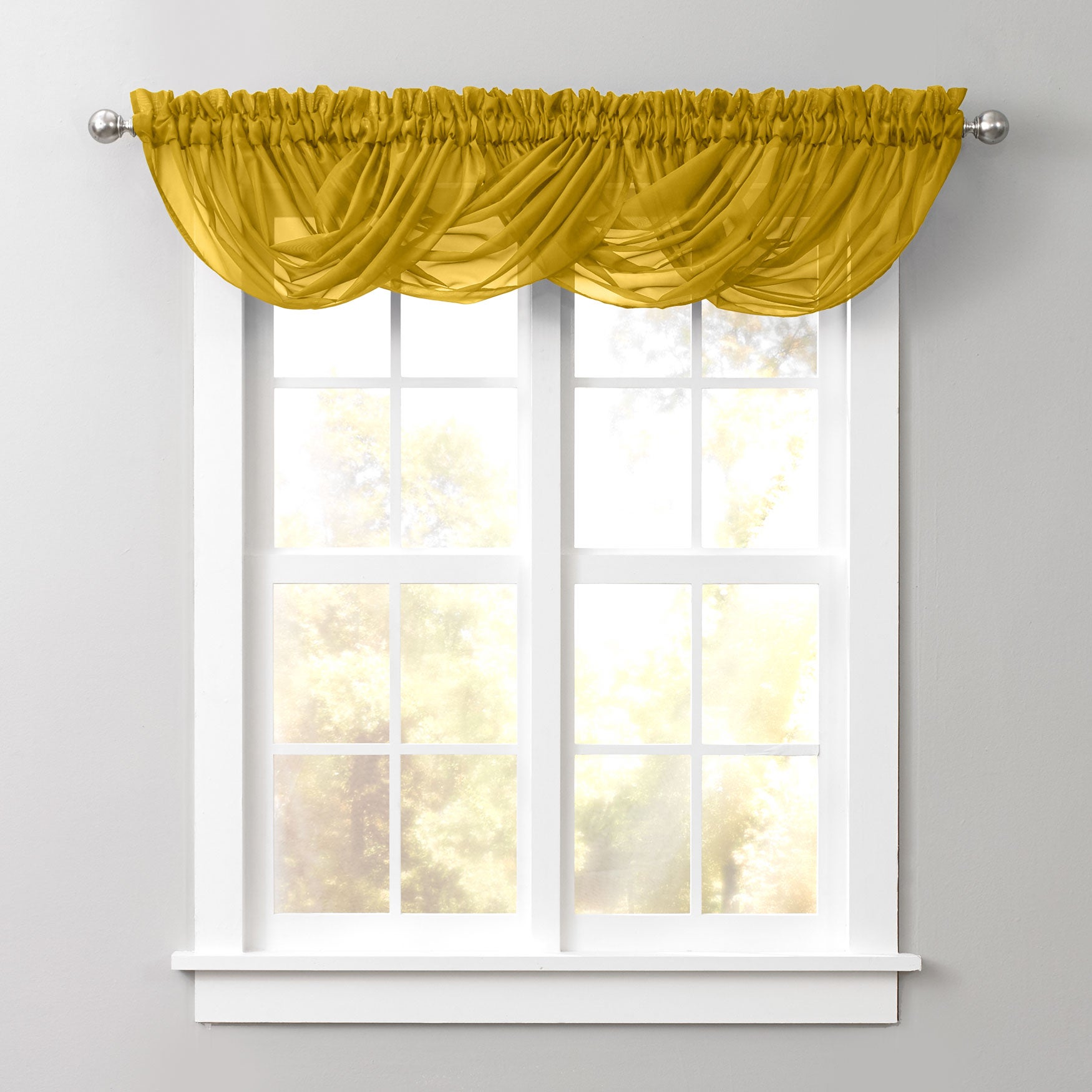 BH Studio Sheer Voile Toga Valance image number 0