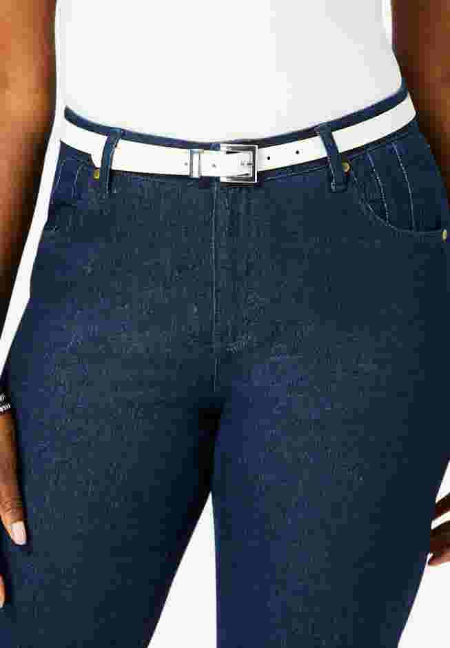 Faux Leather Skinny Belt image number 2