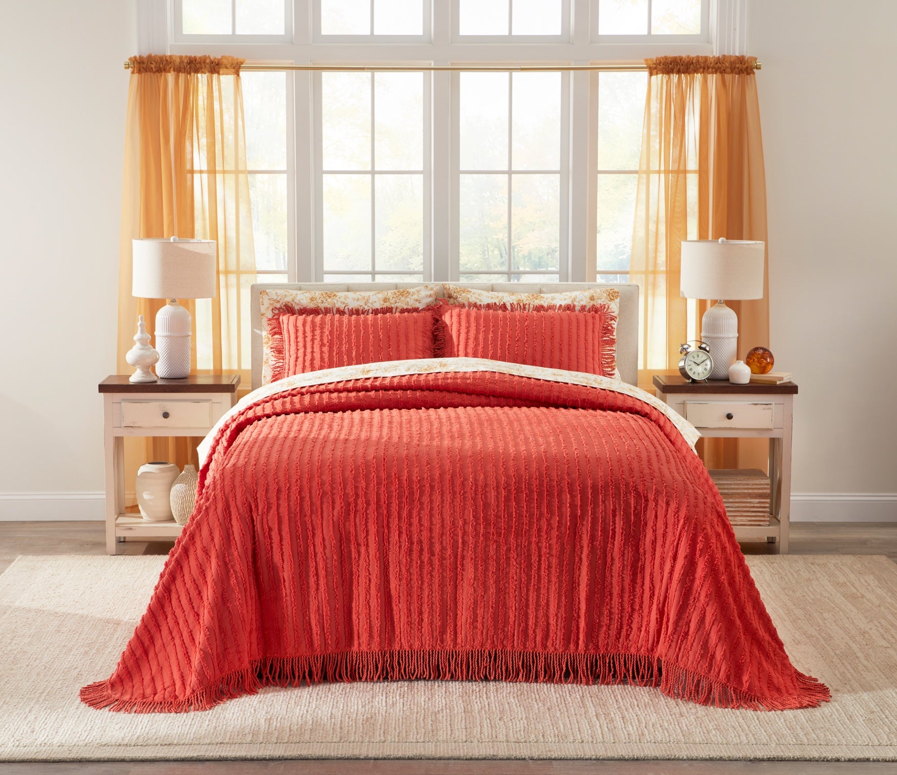 Chenille 100% Cotton Bedspread image number 0