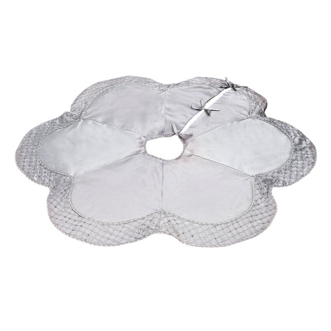 Scallop Edge Border Christmas Tree Skirt image number null