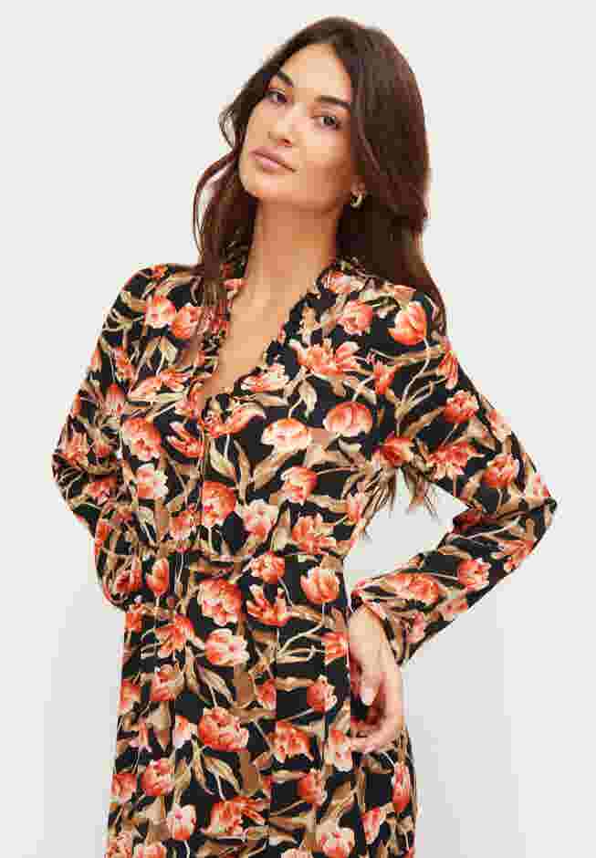 Button Bodice Empire Fit & Flare Dress image number 2
