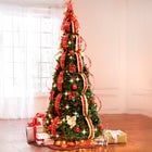 Fully Decorated Pre-Lit 6 Ft. Pop-Up Christmas Tree image number 0