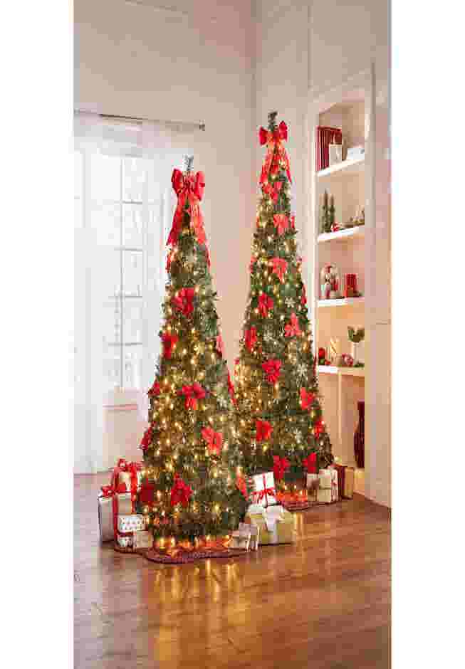 Fully Decorated Pre-Lit 6’ Pop-Up Christmas Tree image number 6