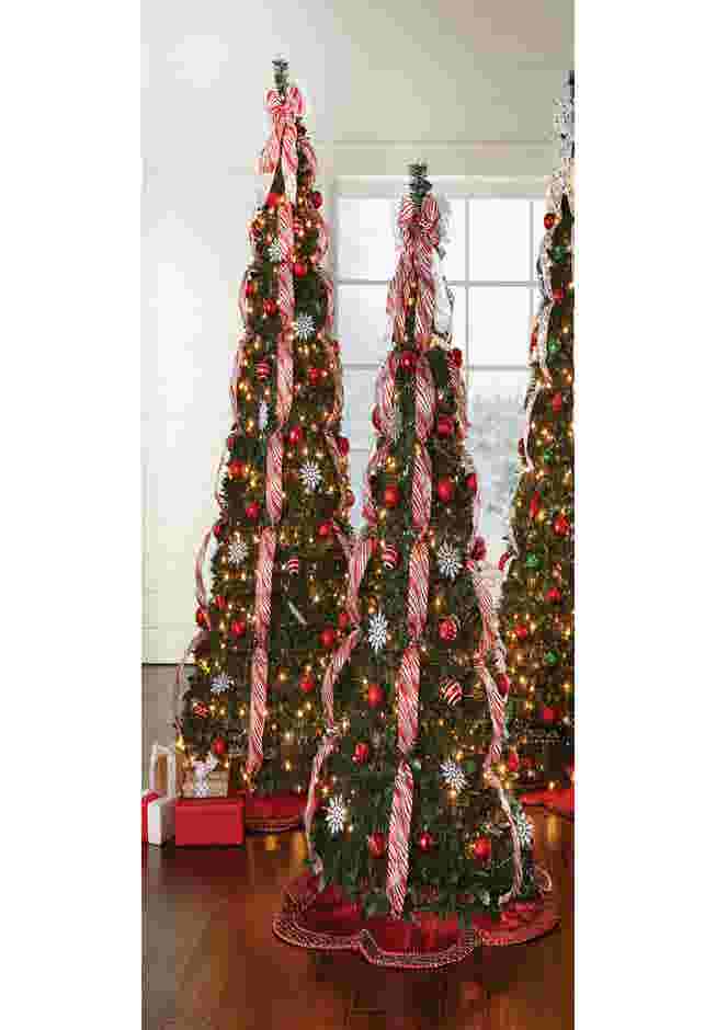 Fully Decorated Pre-Lit 6’ Pop-Up Christmas Tree image number 0