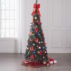 Fully Decorated Pre-Lit 7&frac12; Ft. Pop-Up Christmas Tree image number 1