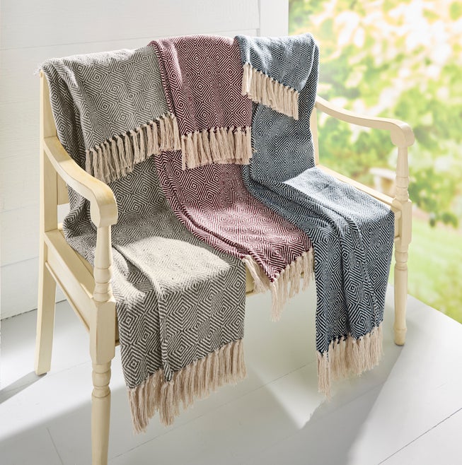 Diamond Woven Throw image number 1