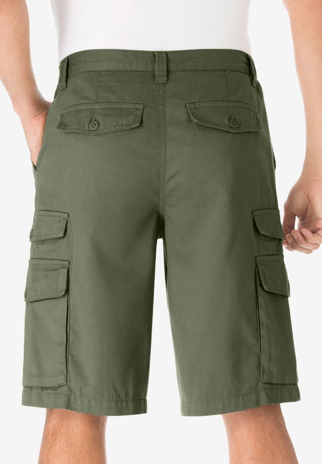 12" Side Elastic Cargo Shorts image number 1