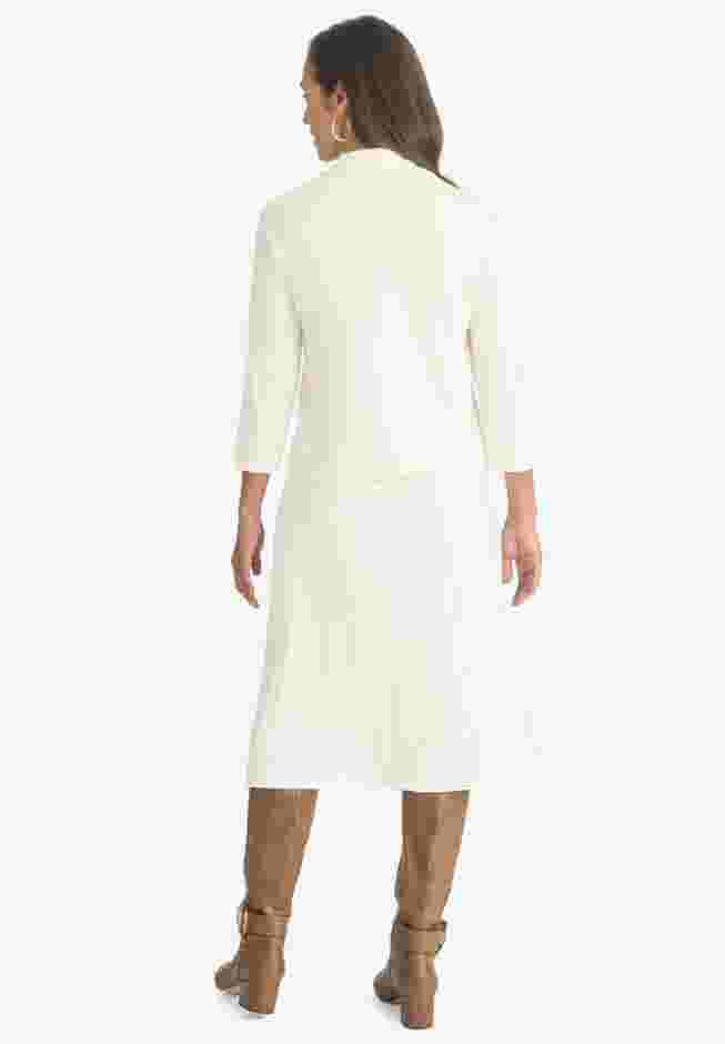 2-Piece Sweater Jacket Dress image number 1