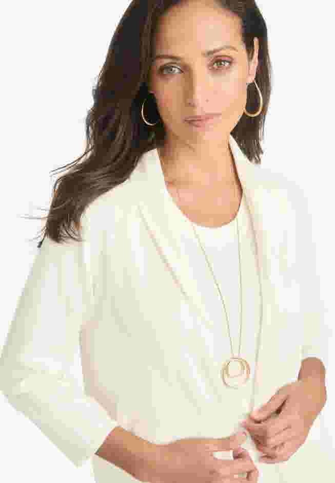 2-Piece Sweater Jacket Dress image number 3