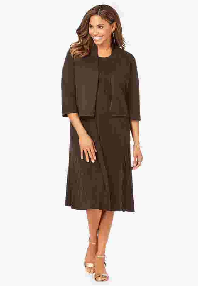 2-Piece Sweater Jacket Dress image number 5