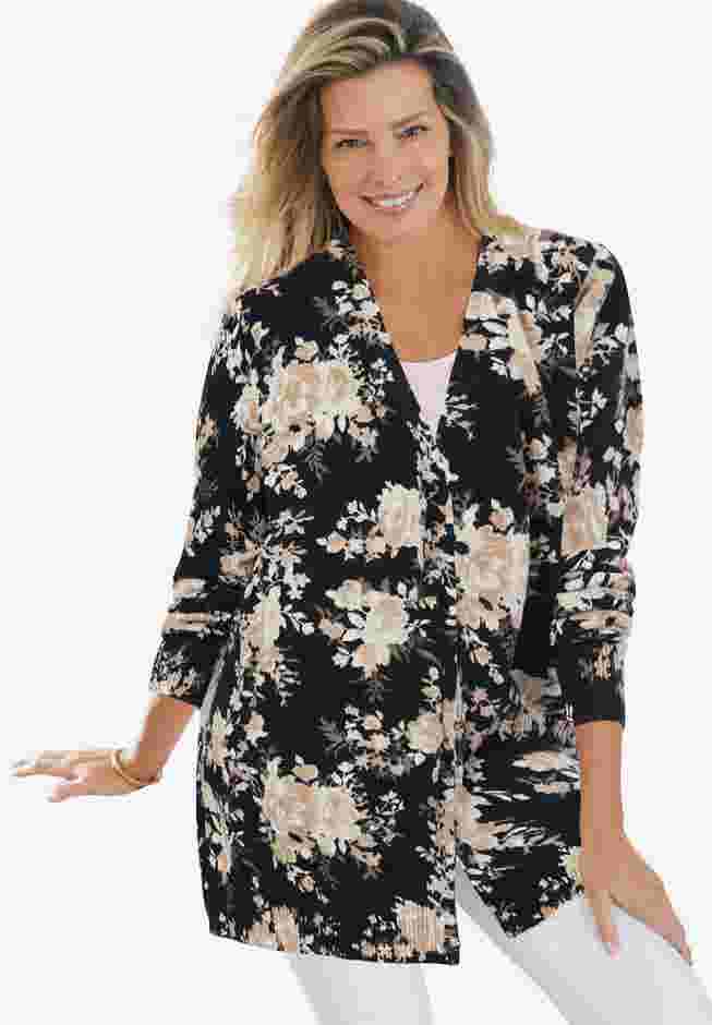 Perfect Longer-Length Cotton Cardigan image number 0