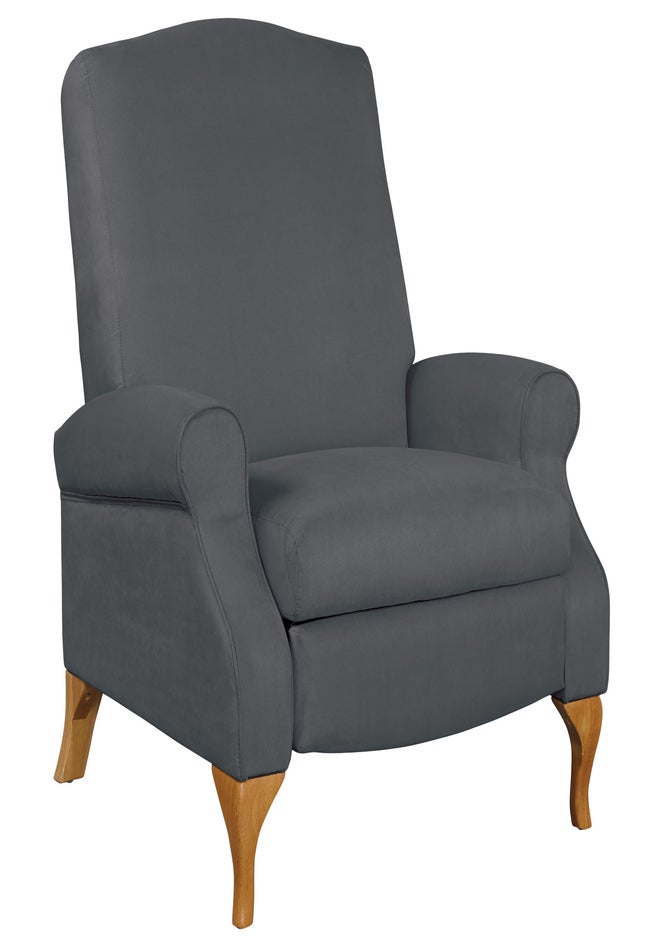 350 lbs. Weight Capacity Faux Suede Recliner image number 0