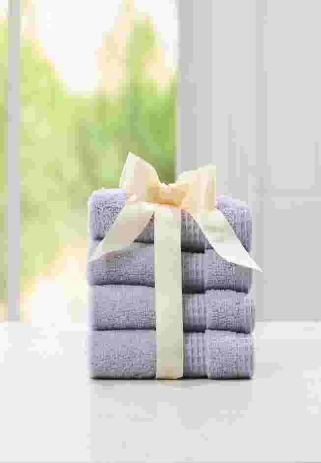 BH Collection Waffle Quick Dry 4-PC Wash Cloth Set image number 0