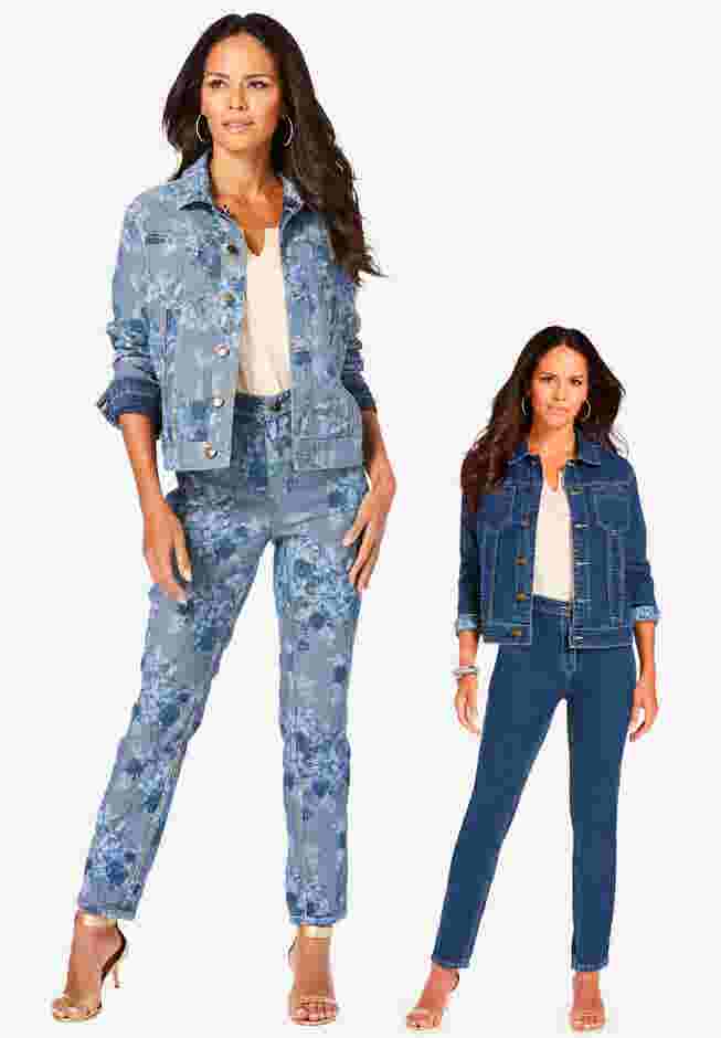 Reversible Stretch Denim Jacket image number 5