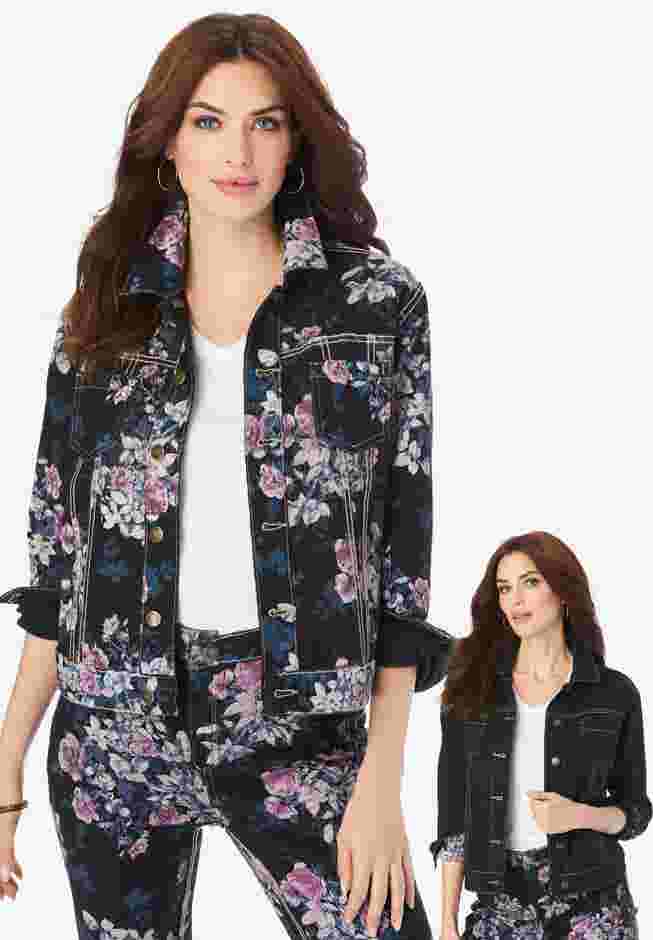 Reversible Stretch Denim Jacket image number 0