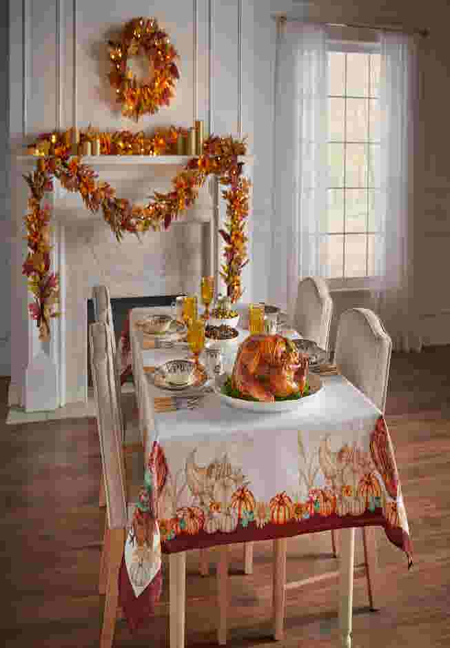Pre-Lit Harvest Daisy Wreath image number 3
