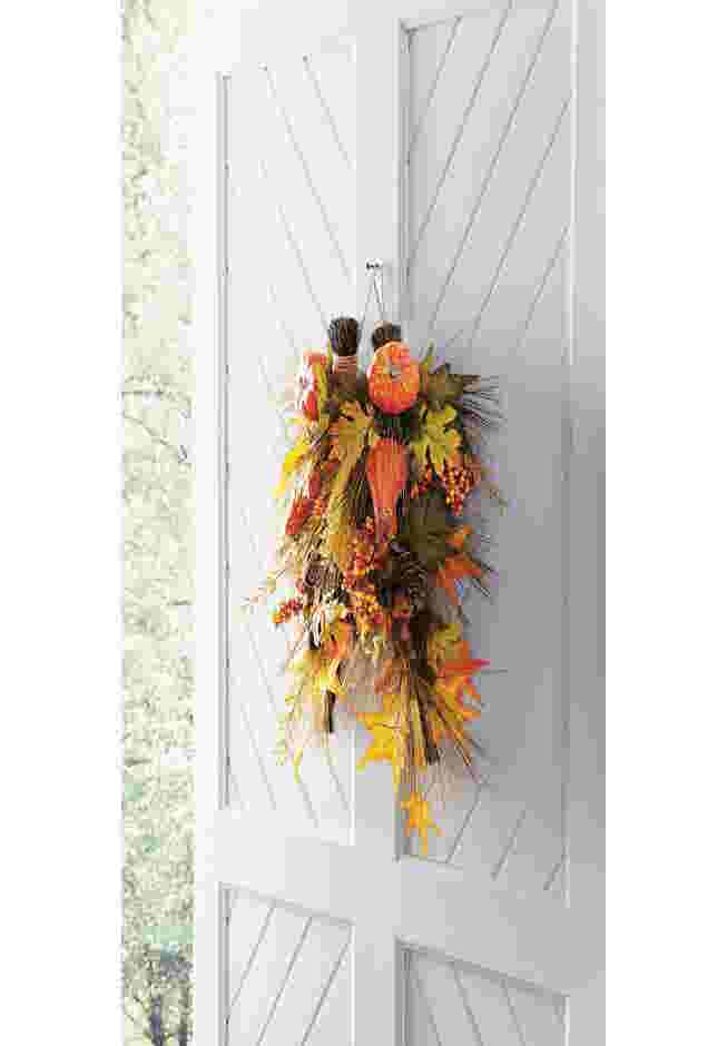 Pre-Lit Harvest Daisy Swag image number 2