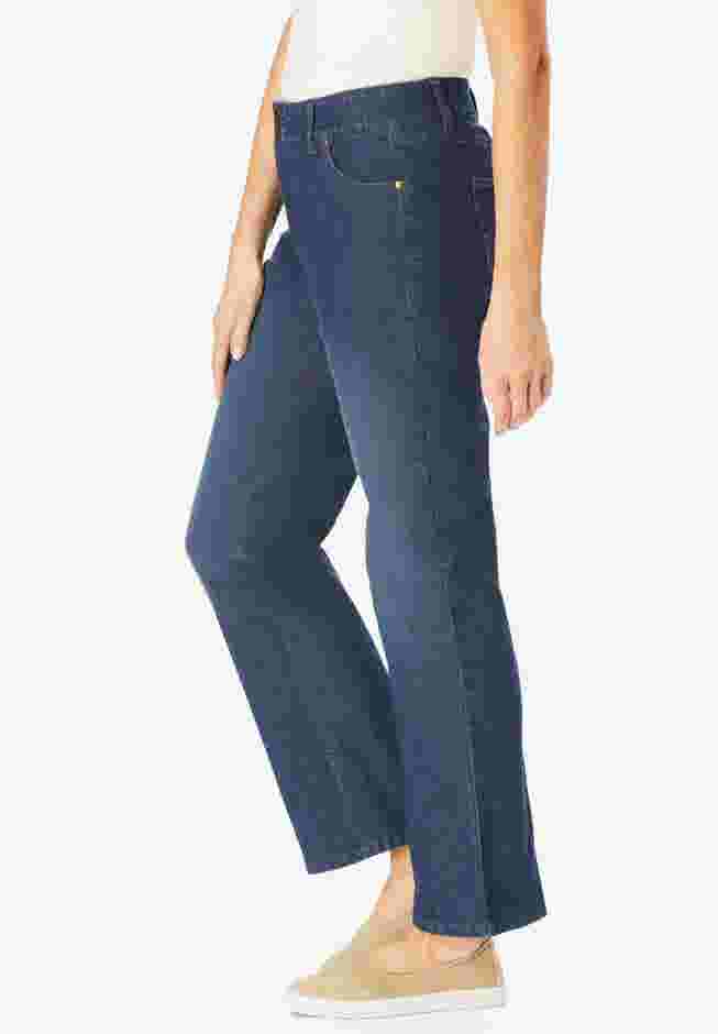 Secret Solutions&trade; Tummy Smoothing Bootcut Denim Jean image number 2