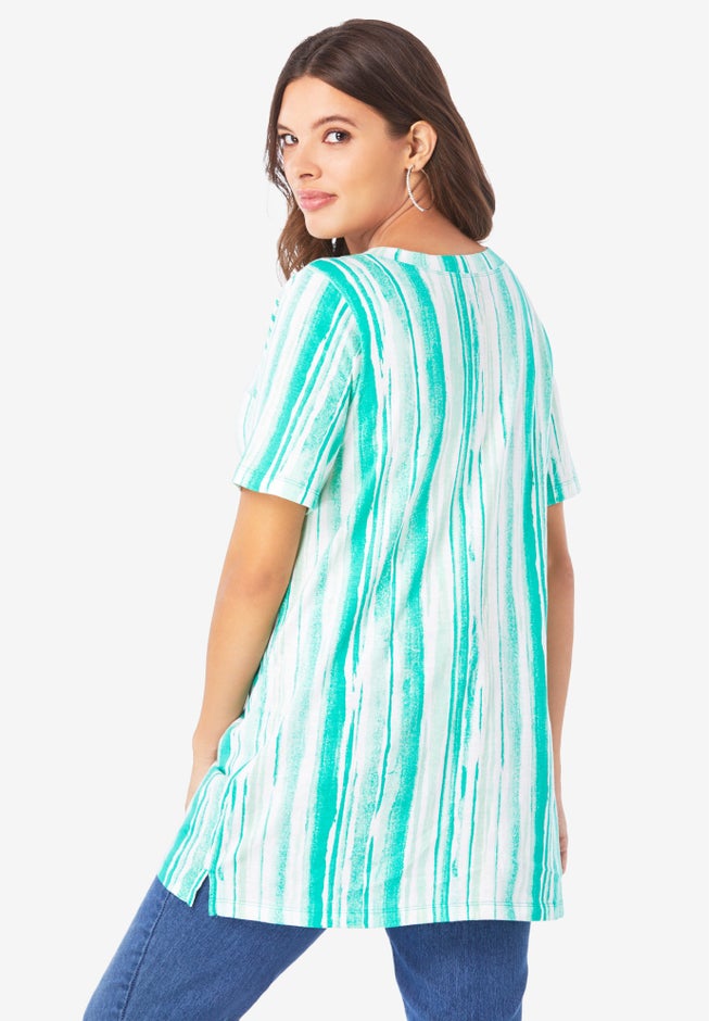 Studded Tie Dye Tunic image number null