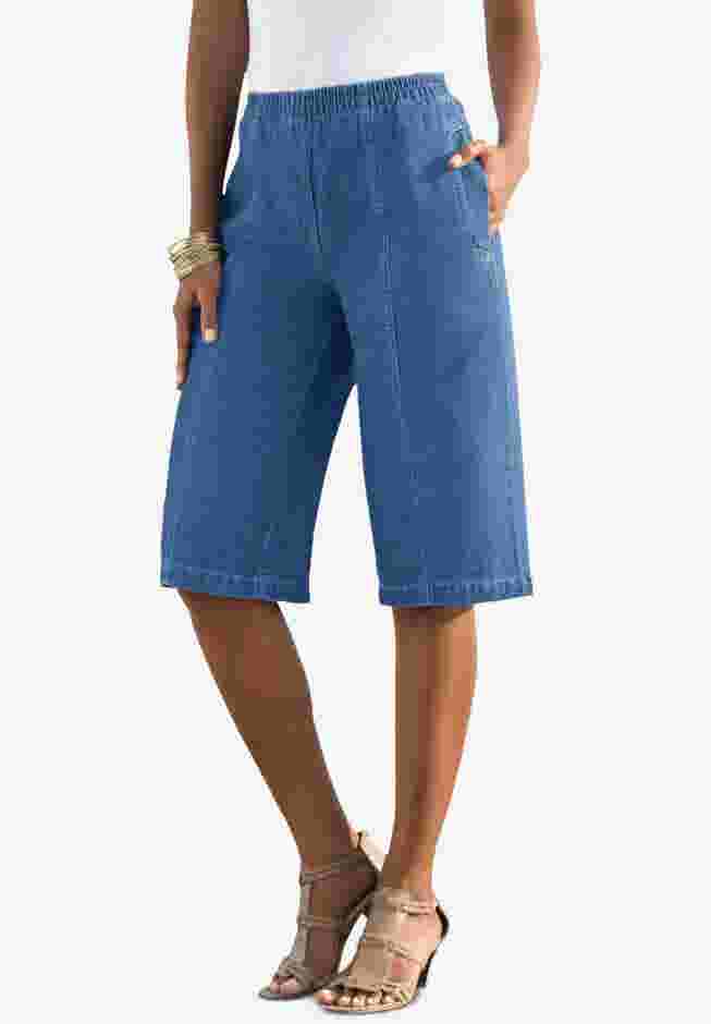 Plus Size Easy-Wear Bermuda Short image number 0
