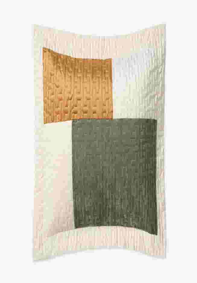Modern Velvet Patchwork Sham image number 0