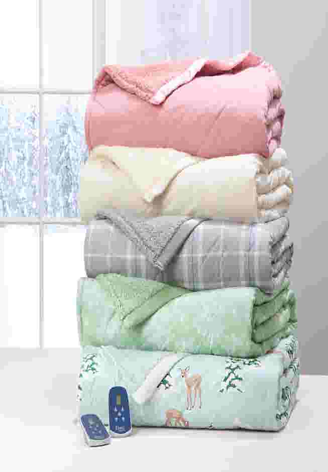 Micro Flannel Sherpa Electric Blanket image number 1