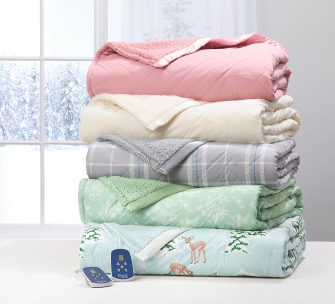 Micro Flannel Sherpa Electric Blanket image number 1